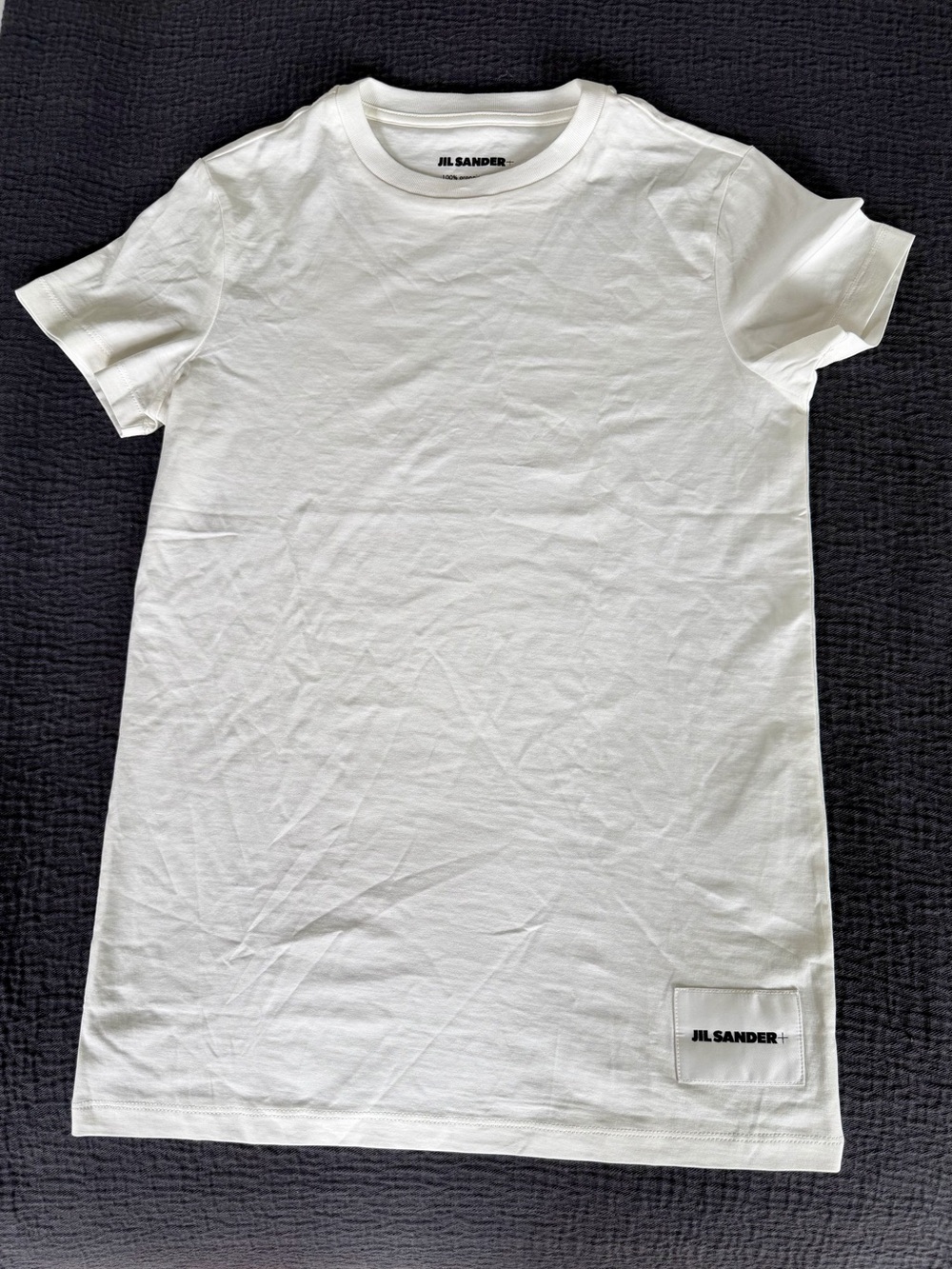Jil Sander White Cotton Crewneck T-Shirt